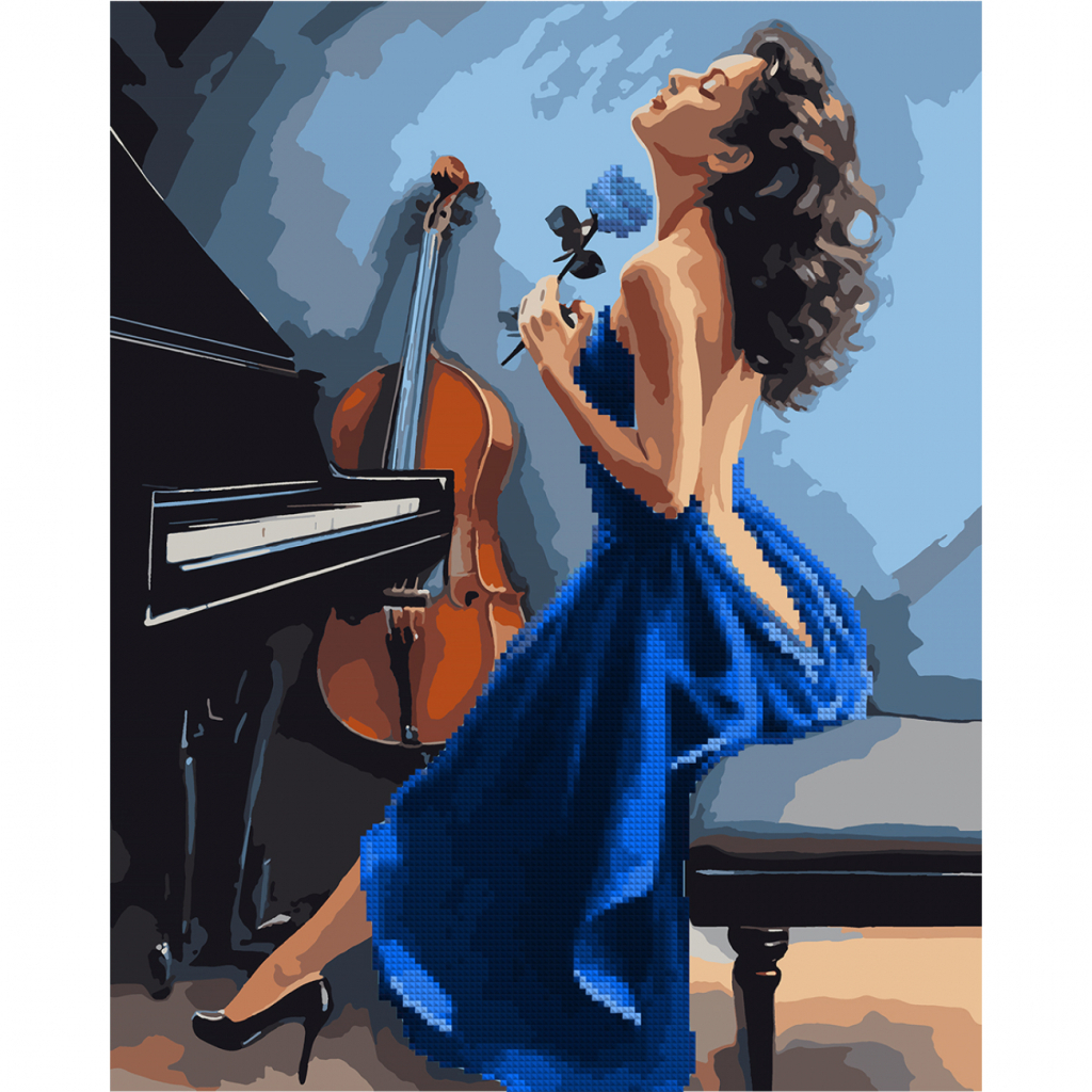 Картина по номерам Santi З алмазною мозаїкою Гармонія музики 40*50 см (954909) - зображення 1