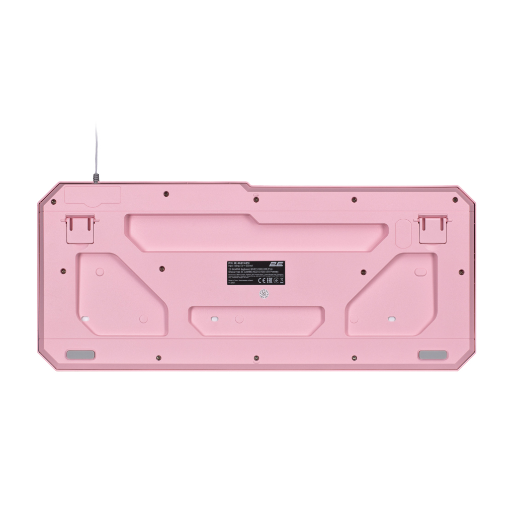Клавіатура 2E Gaming KG315 RGB USB UA Pink (2E-KG315UPK) - зображення 2