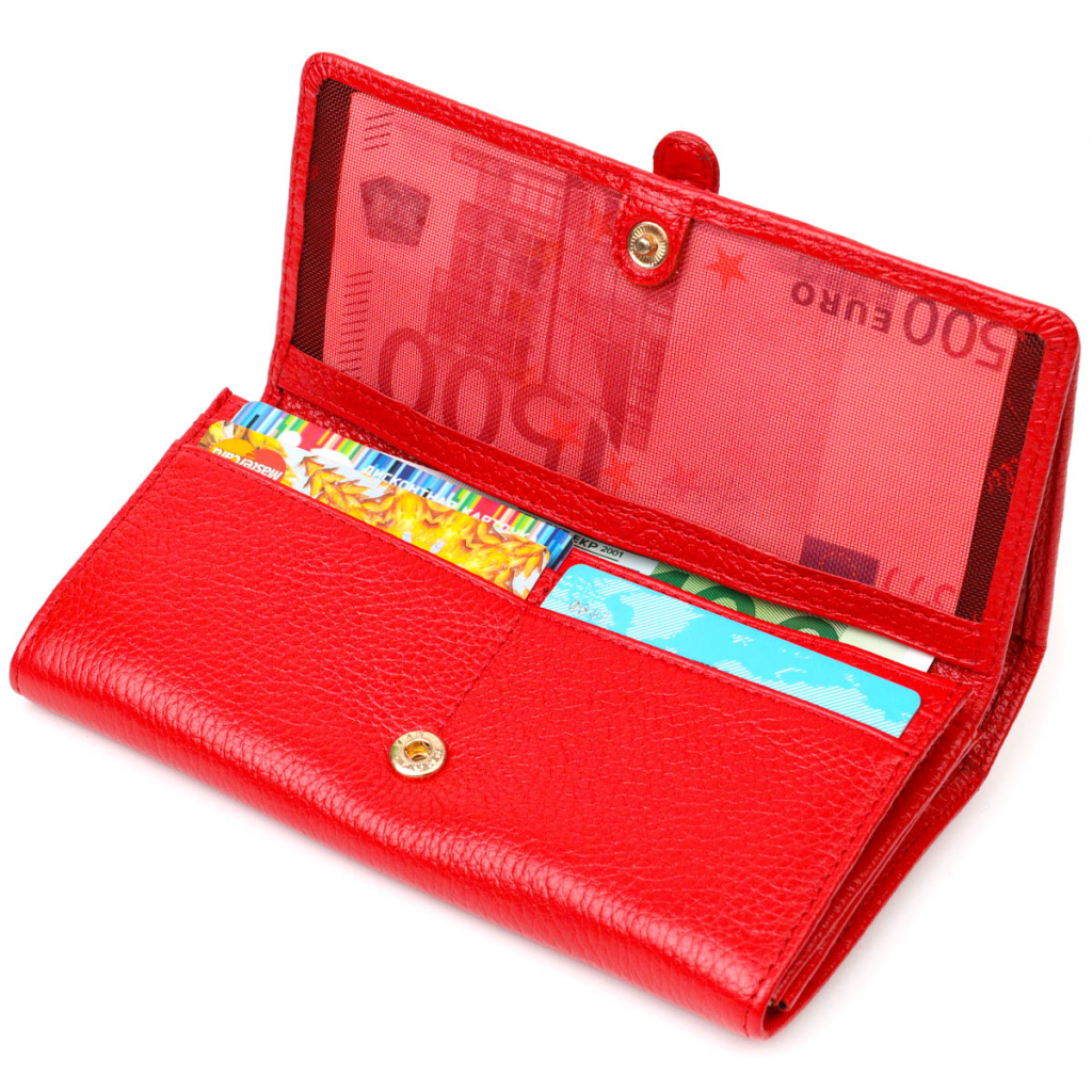 Гаманець Tony Bellucci З натуральної шкіри Червоний (21957) - зображення 5