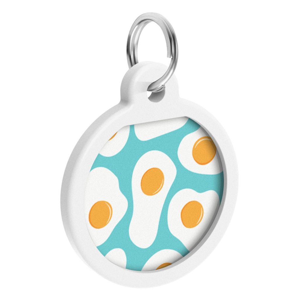 Адресник для тварин WAUDOG Smart ID з QR паспортом "Яєчня", круг 25 мм (0625-0213) - зображення 3