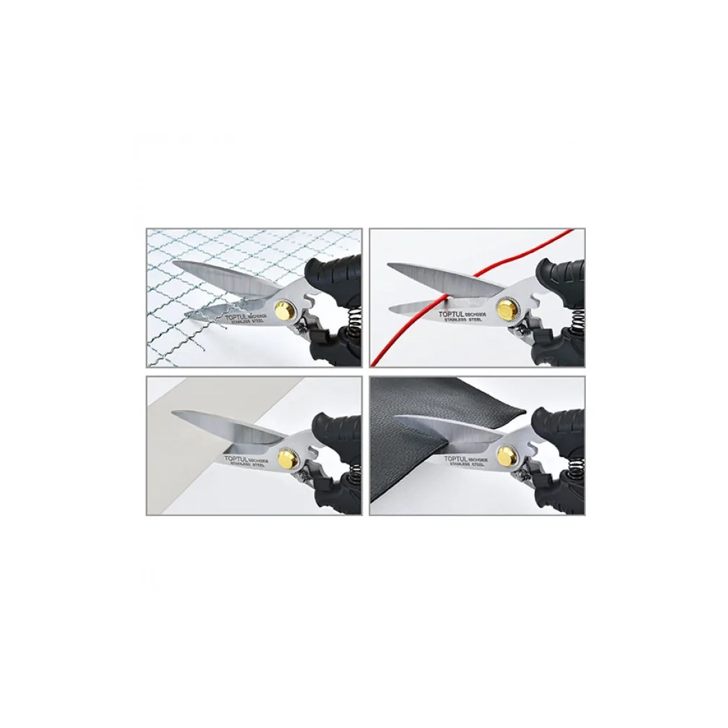 Ножиці інструментальні Toptul багатофункціональні 8" (SBCH0808) - изображение 3