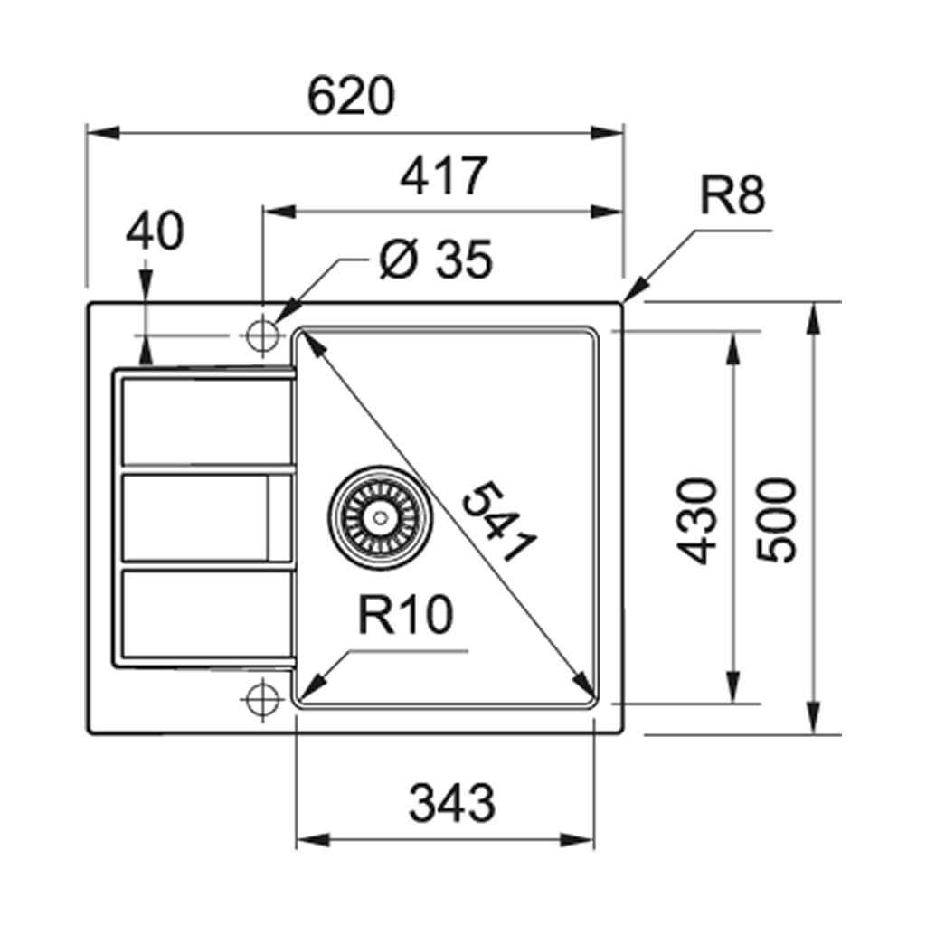 Мийка кухонна Franke Sirius S2D 611-62 (143.0627.382) - зображення 2