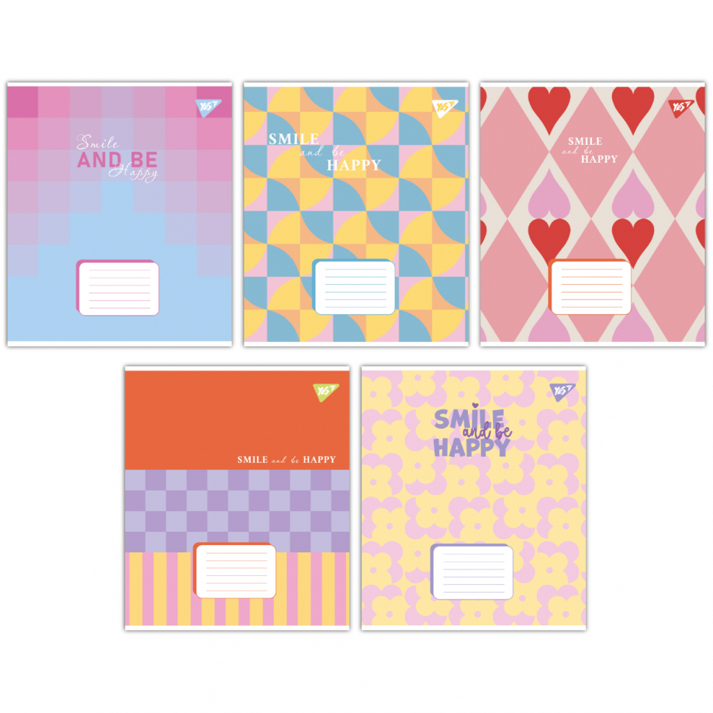 Зошит Yes Smile and be happy А5 48 аркушів лінія (767392) - зображення 1