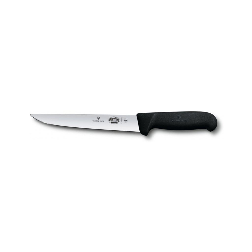Кухонний ніж Victorinox Fibrox Sticking 18 см Black (5.5503.18) - зображення 1