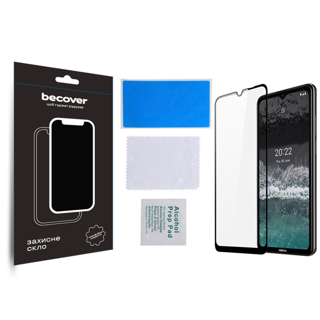 Скло захисне BeCover Nokia C21 Black (709741) - зображення 3