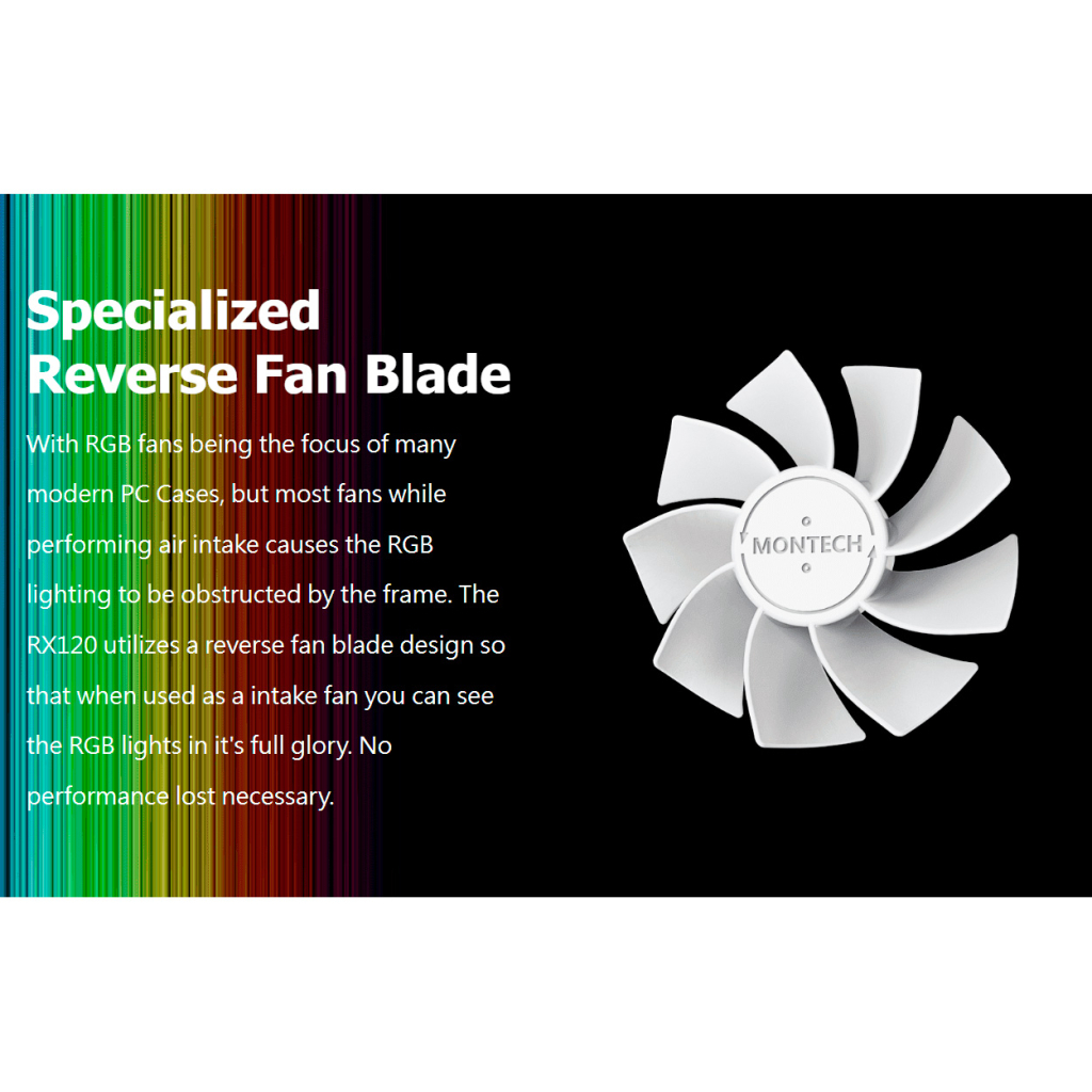 Кулер до корпусу MONTECH RX120 PWM (W31) - зображення 11