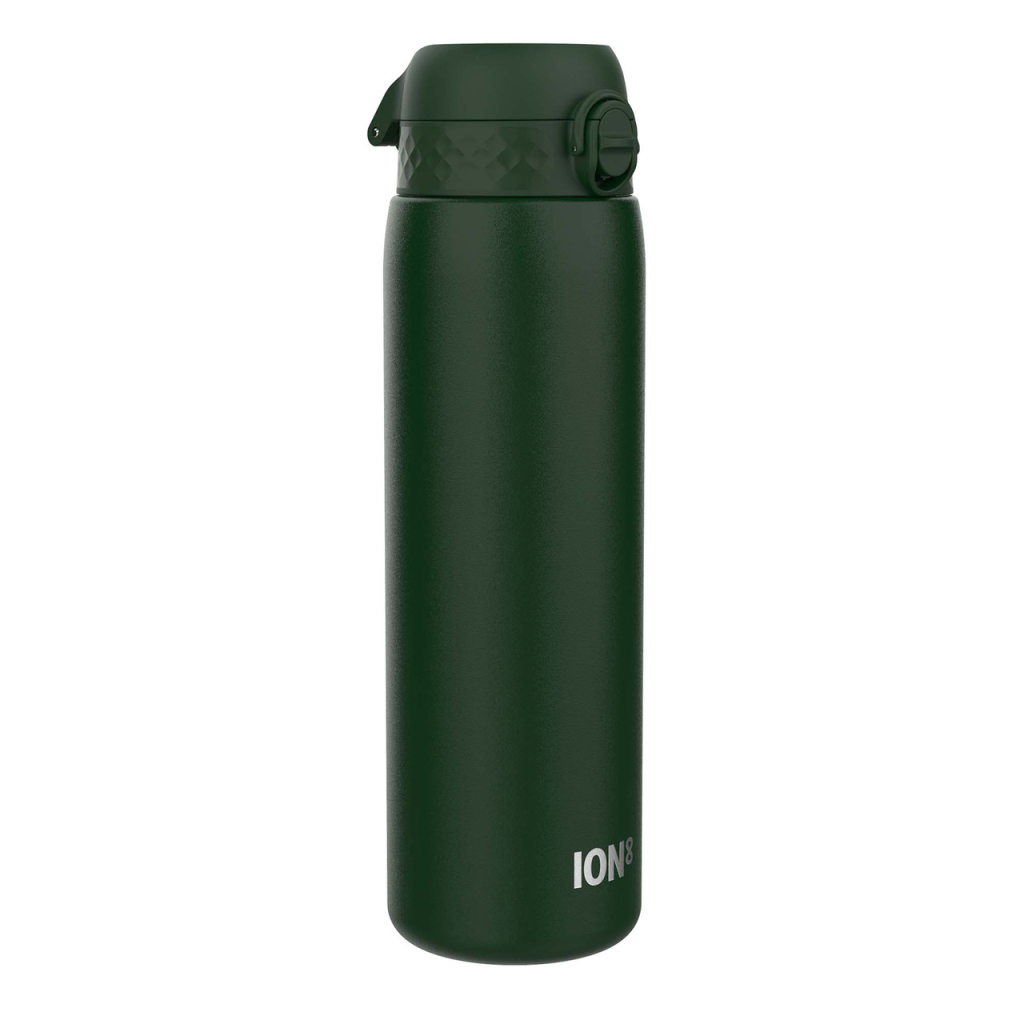 Пляшка для води ION8 OneTouch Stainless Steel 1200 мл Dark Green (I8SS1000DGRE) - зображення 1