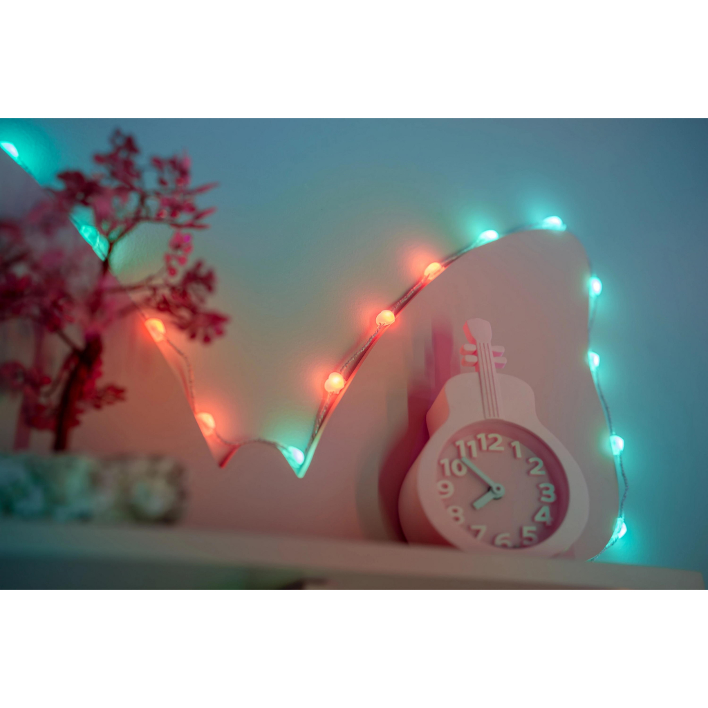 Гірлянда Twinkly Smart LED, Strings USB 200 Heart-shaped RGB LEDs, Green Wire, USB-C 12м (TWKH200RGB-G) - зображення 6