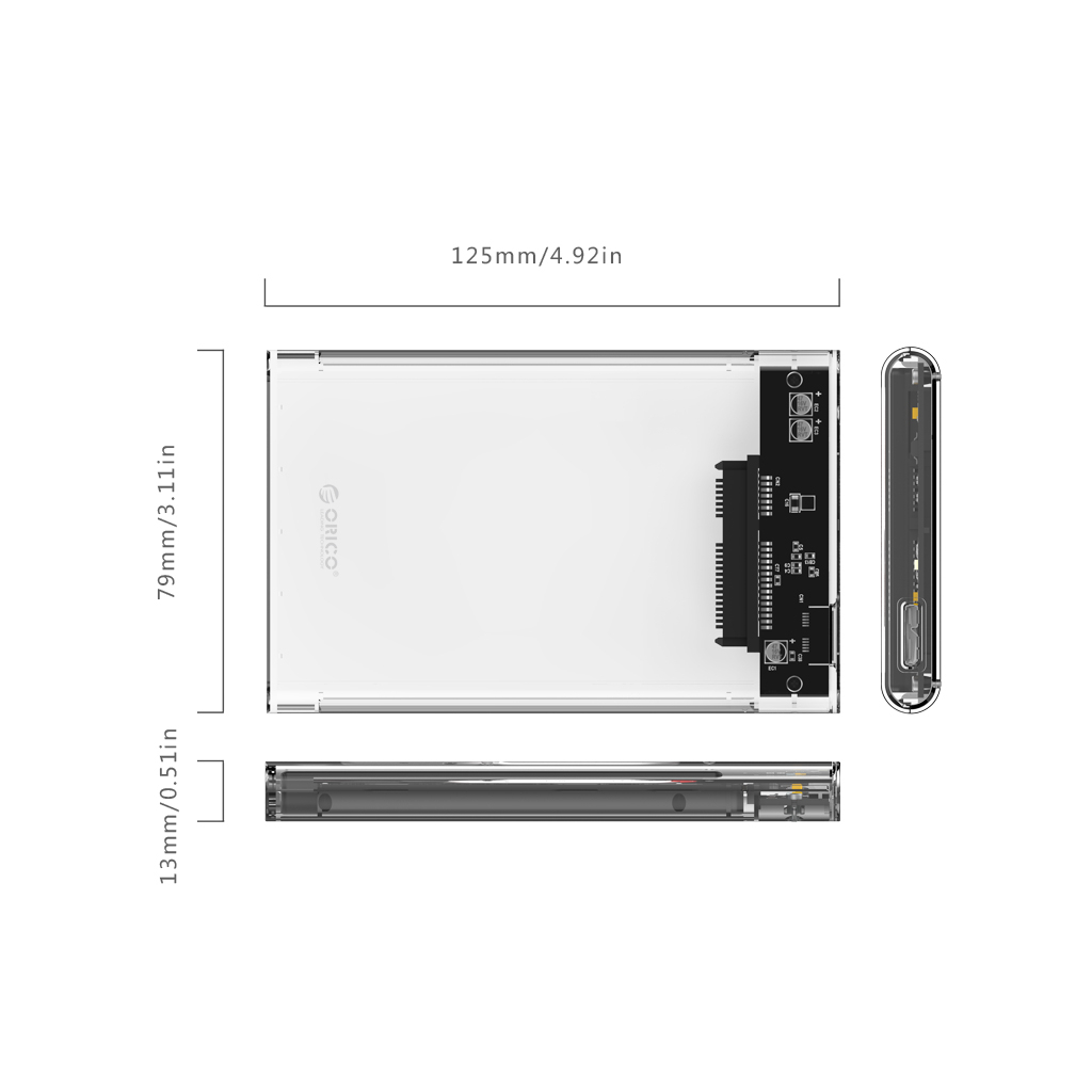 Кишеня зовнішня Orico HDD 2139U3-CR-BP (HC380169) - зображення 2