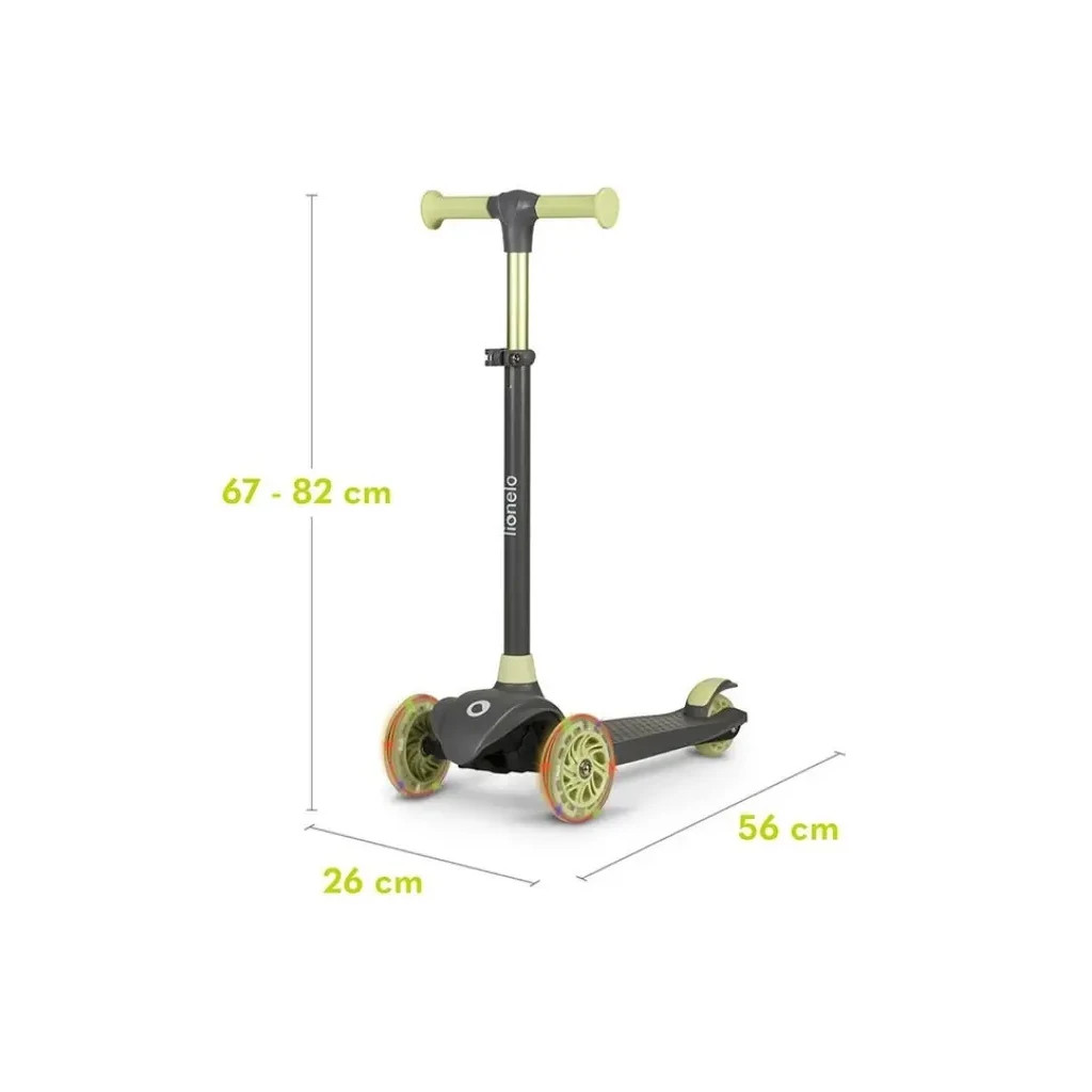 Самокат Lionelo Jessy Grey/Green (LOE-JESSY GREY GREEN) - зображення 5