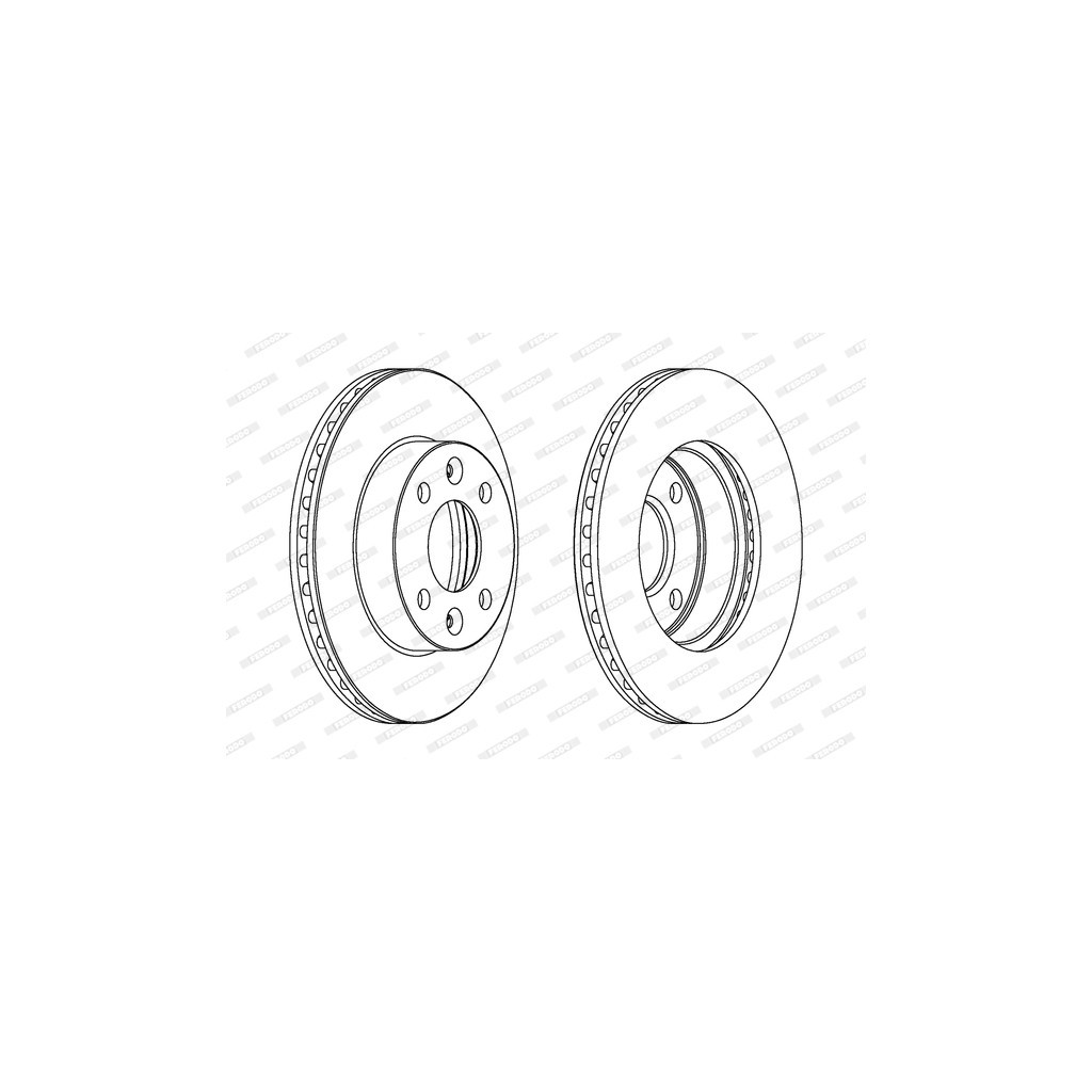 Гальмівний диск FERODO DDF1521 - зображення 1