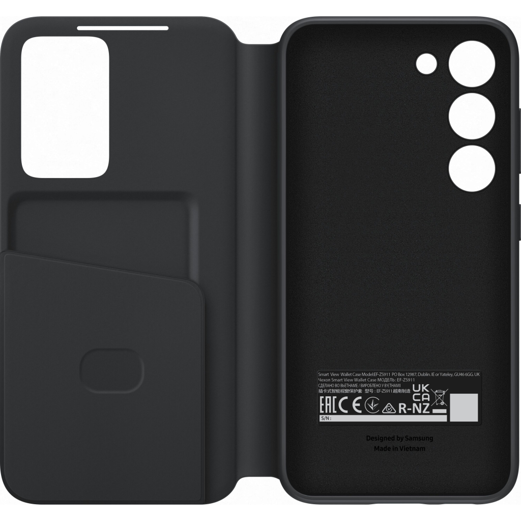 Чохол до мобільного телефона Samsung Galaxy S23 Smart View Wallet Case Black (EF-ZS911CBEGRU) - зображення 3