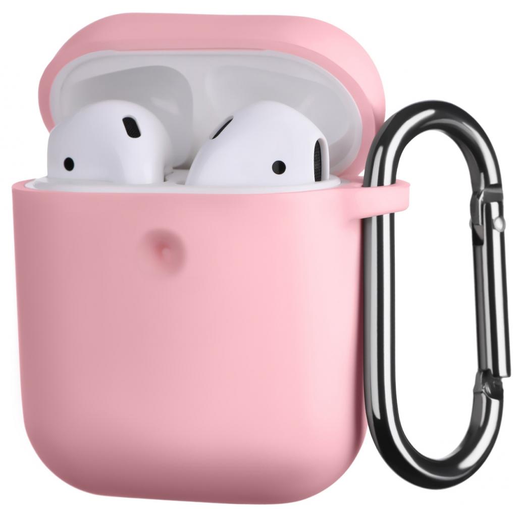 Чохол для навушників 2E для Apple AirPods Pure Color Silicone 3.0 мм Light pink (2E-AIR-PODS-IBPCS-3-LPK) - зображення 2