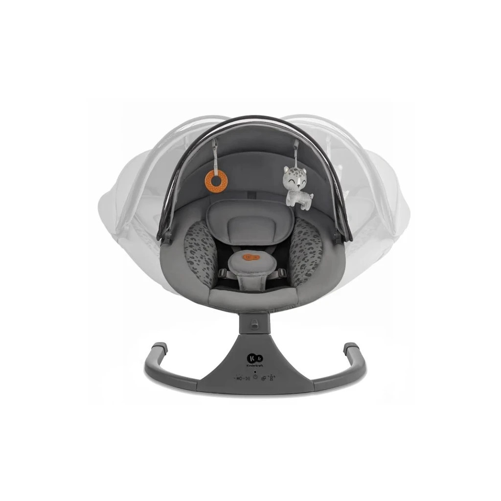 Крісло-гойдалка Kinderkraft Lumi 2 Dark Grey (5902533925025) - зображення 3