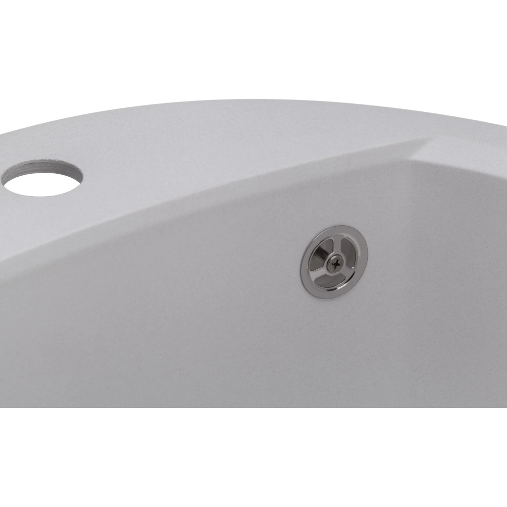 Мийка кухонна GRANADO RONDA white з сифоном (470*490mm.) (gr2205) - зображення 6