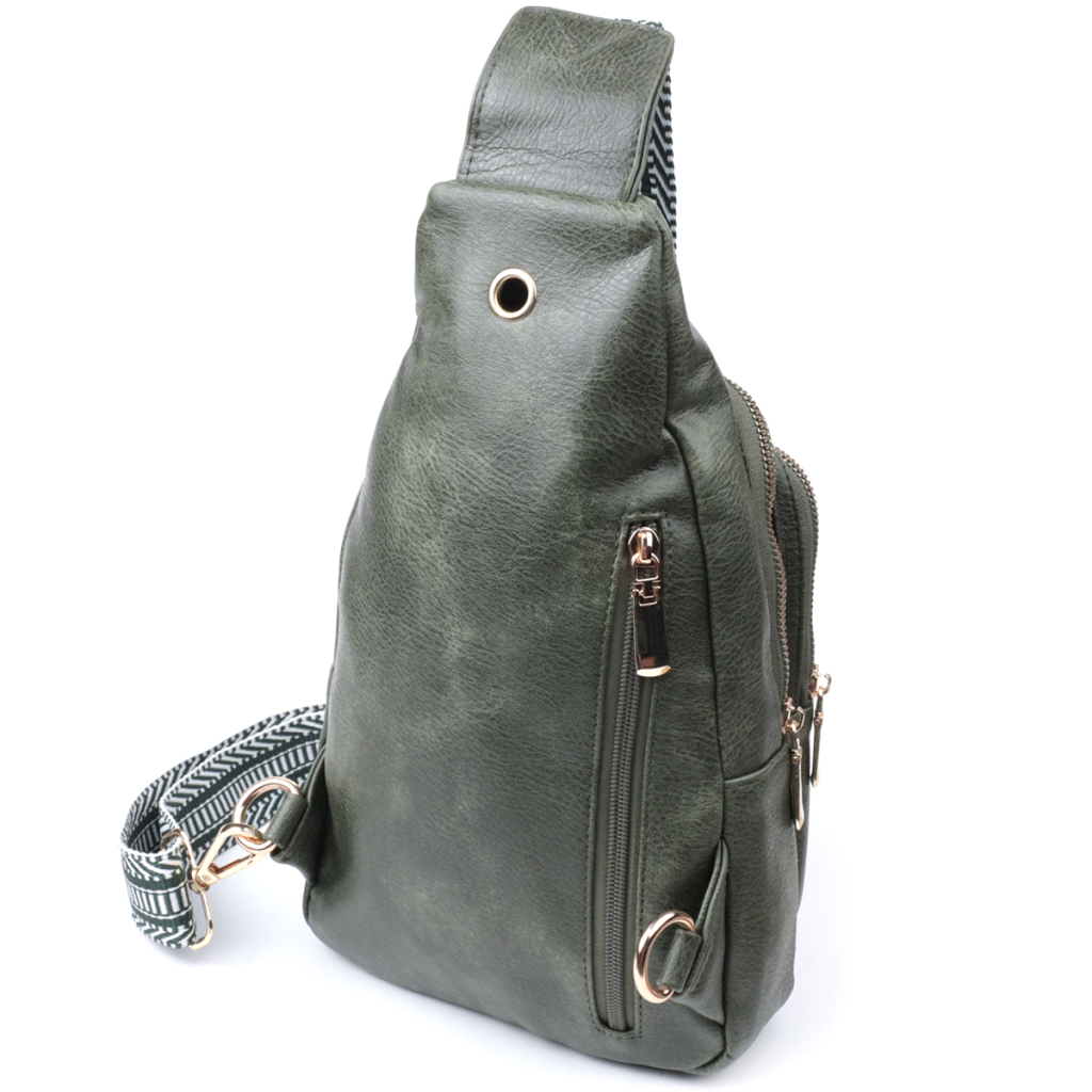 Сумка Vintage З екошкіри Зелена (22745) - зображення 2