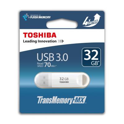 USB флеш накопичувач Toshiba 32GB Suzaku White USB 3.0 (THNV32SUZWHT) - зображення 2