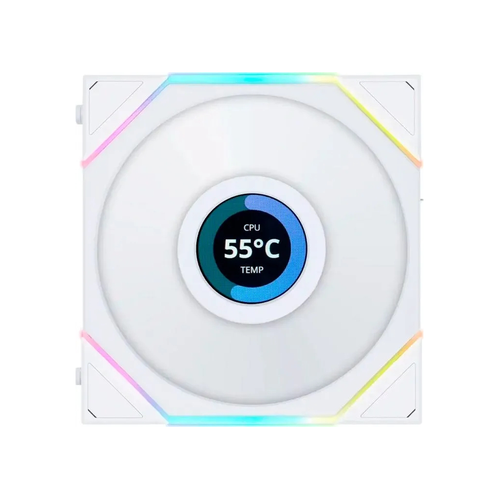 Кулер до корпусу Lian Li Reverse TL LCD 140-1, White (G99.14RTLLCD1W.00) - зображення 3