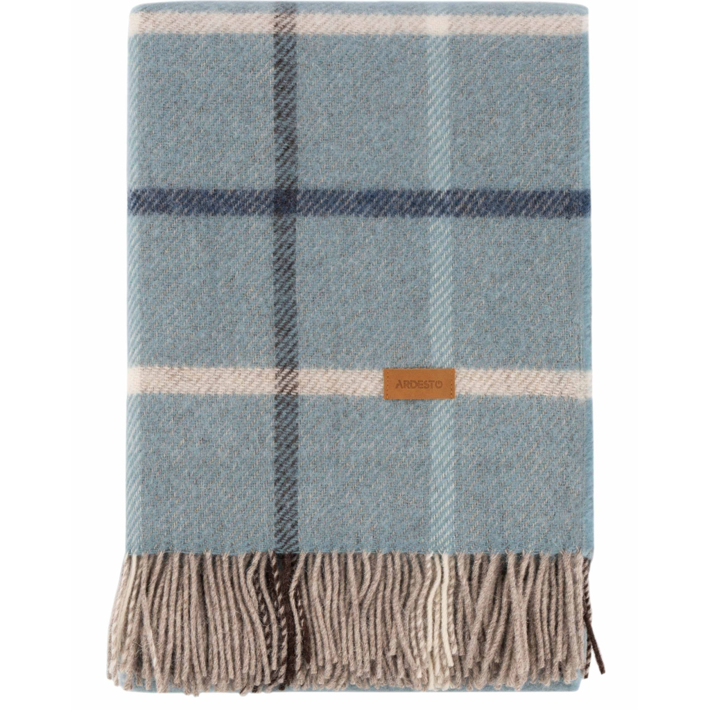 Плед Ardesto Leonardo Alpina 100% вовна, блакитний 140x200 см (ART0704LM) - picture 3