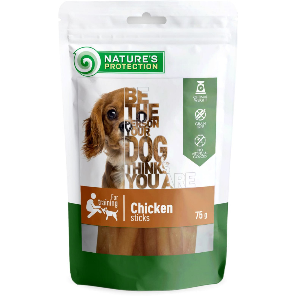 Ласощі для собак Nature's Protection стіки з курки 75 г (SNK46108) - зображення 1