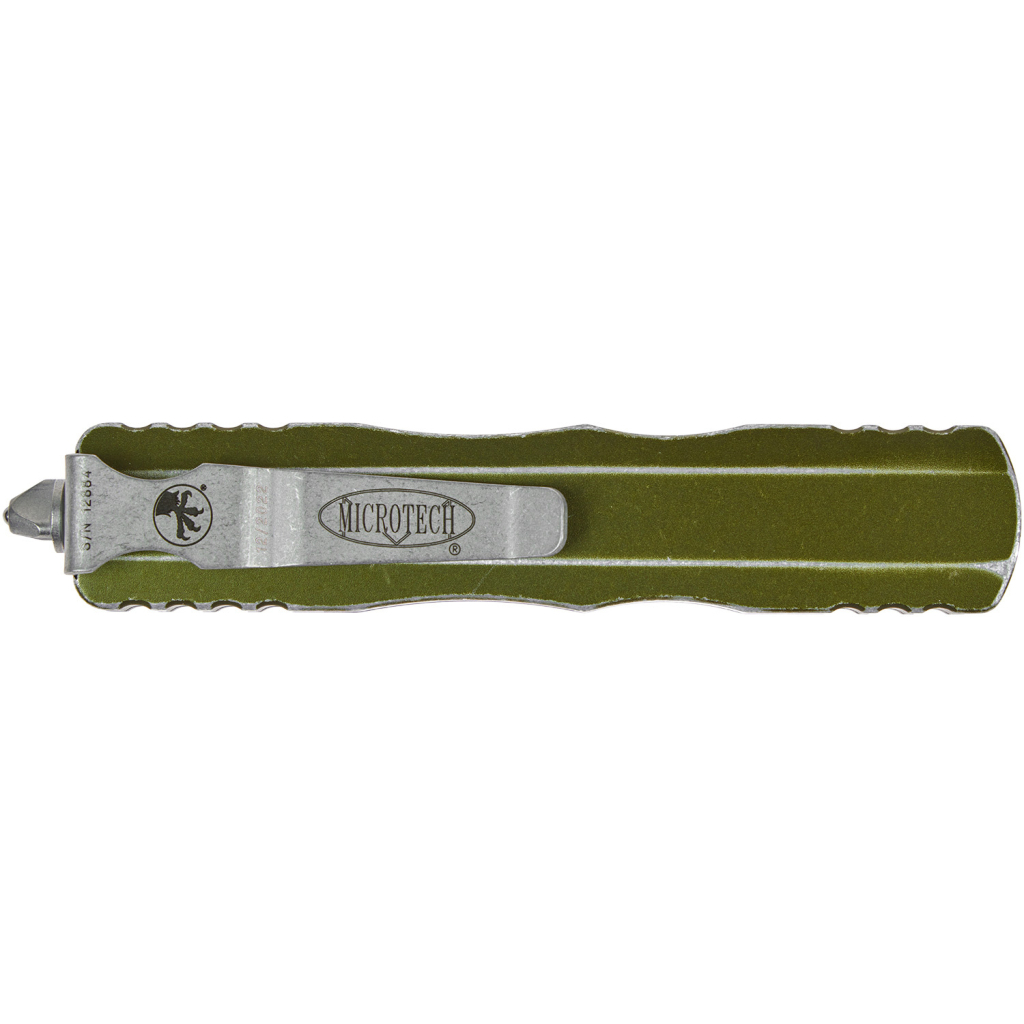 Ніж Microtech Dirac Double Edge Stonewash Distressed OD Green (225-10DOD) - зображення 4