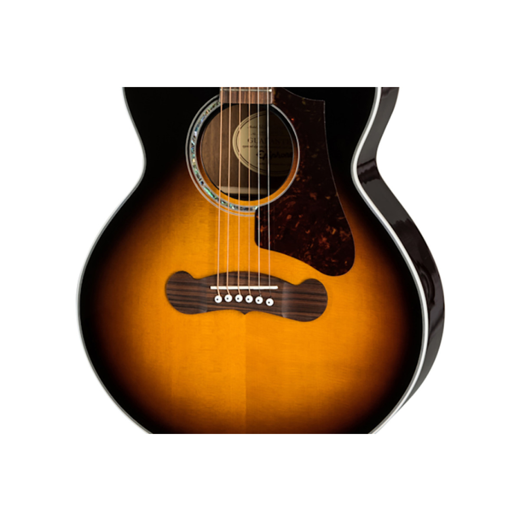Гітара електроакустична Epiphone J-200 EC Studio Parlor Vintage Sunburst (234843) - зображення 2