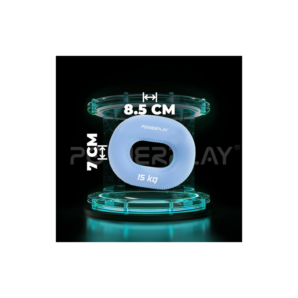 Еспандер PowerPlay PP-4336 Hand Grip Light 15 кг Блакитний (PP_4336_Blue_15kg) - зображення 9