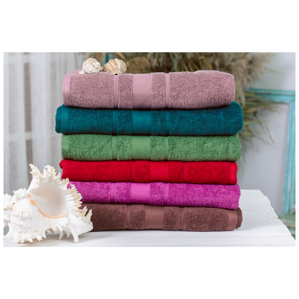 Рушник MirSon набір банний 5023 SoftNes Darkness 70x140 см 6 шт (2200003181104) - зображення 1