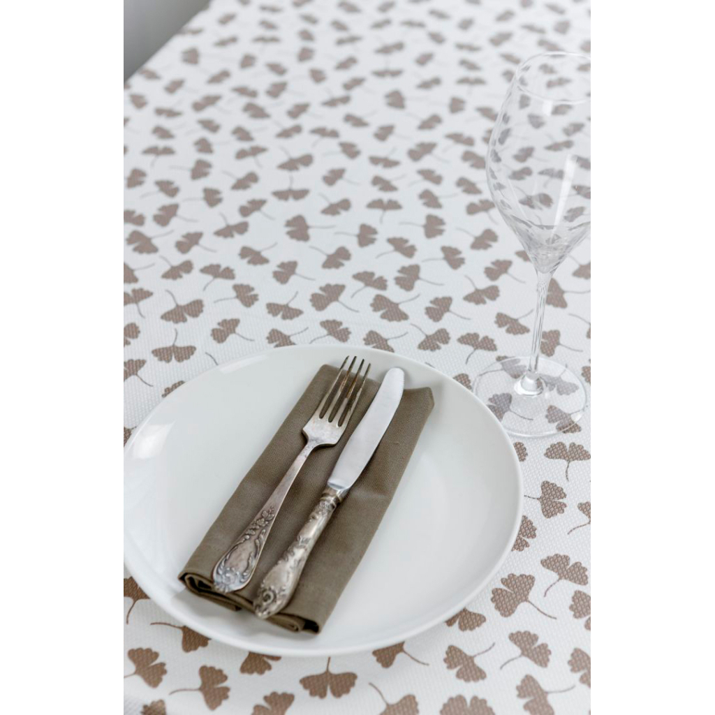 Скатертина Прованс MACAO гінкго бежева 133х133 см (4823093446878) - зображення 2
