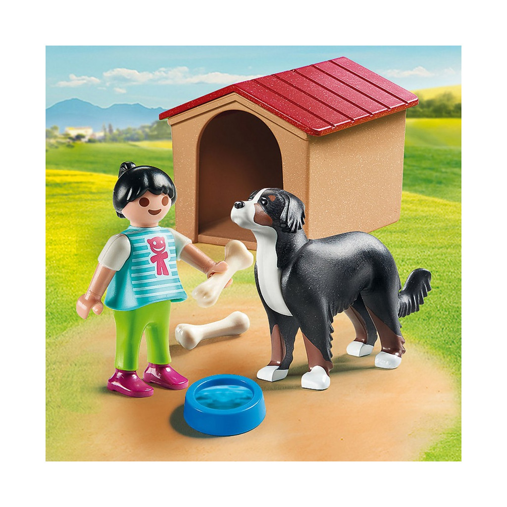 Конструктор Playmobil Дівчина і собака з будкою (6336565) - зображення 2