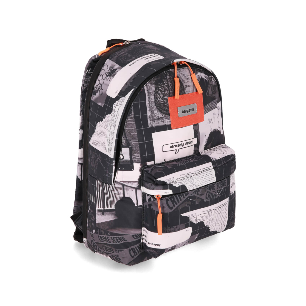 Рюкзак для ноутбука Bagland 14" Stylish M 17L+print, black-white 1343/00549694 (1118320661) - зображення 2