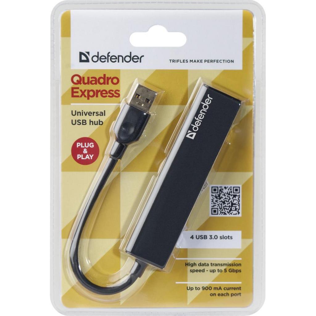 Концентратор Defender Quadro Express USB3.0, 4 port (83204) - зображення 3