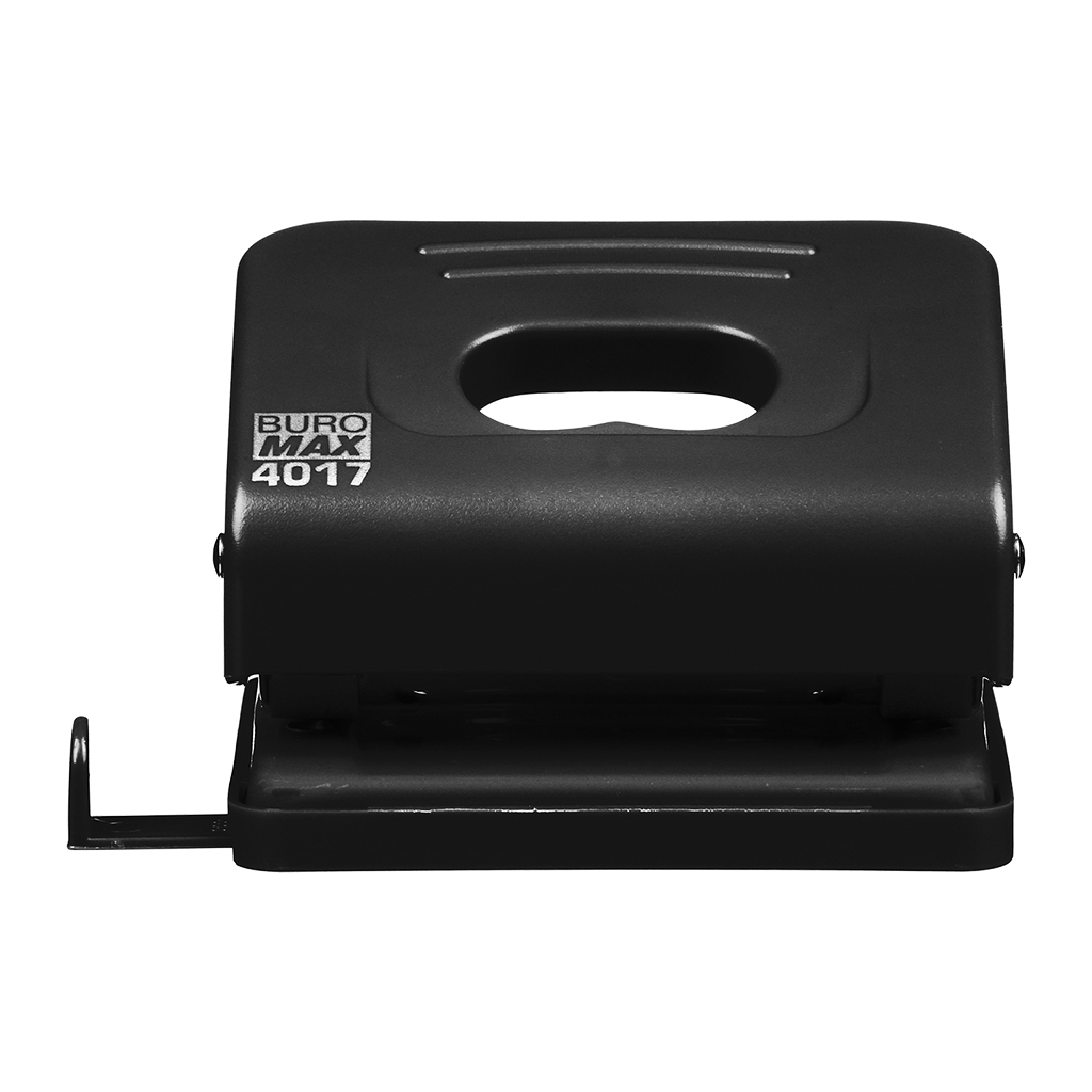 Діркопробивач Buromax пластиковий, до 20 аркушів, 120 х 82 х 53 мм, чорний (BM.4017-01) - зображення 4