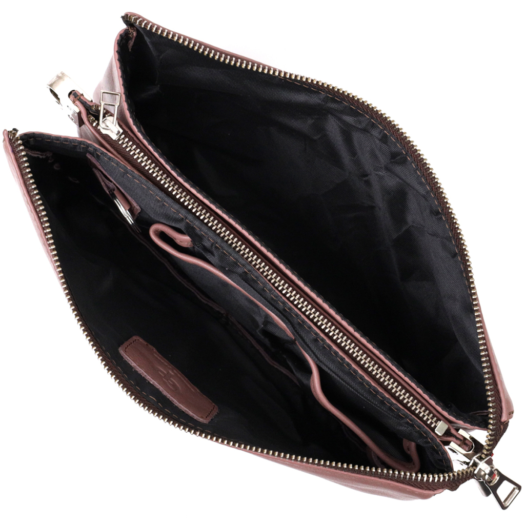 Сумка Grande Pelle З натуральної шкіри Пудрова (11634) - зображення 7