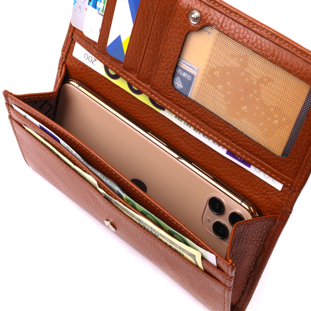 Гаманець Canpellini З натуральної шкіри Коричневий (21829) - зображення 6