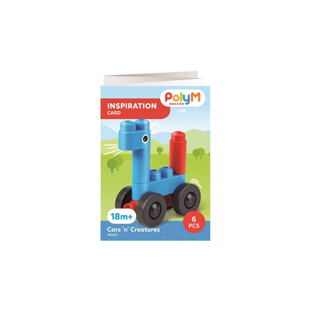 Конструктор PolyM Машинки і звірята 6 деталей (760001) - зображення 5