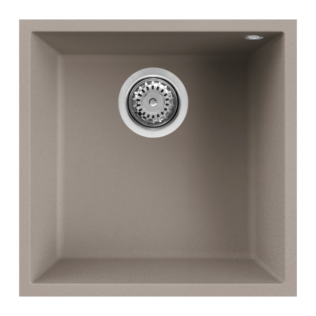 Мийка кухонна Elleci Q 102 under top tortora 43 - зображення 1