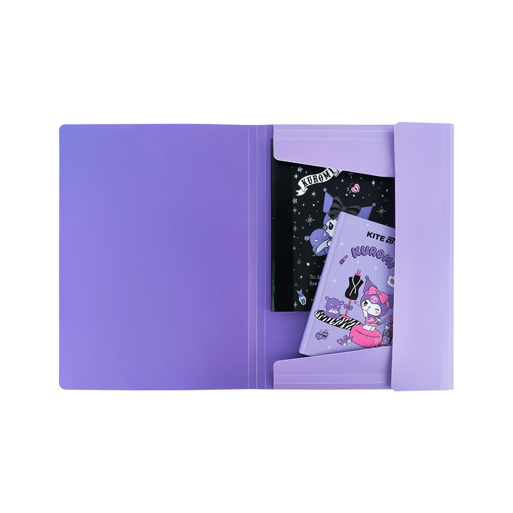 Папка на резинках Kite A4 Kuromi (HK25-247-1) - зображення 4