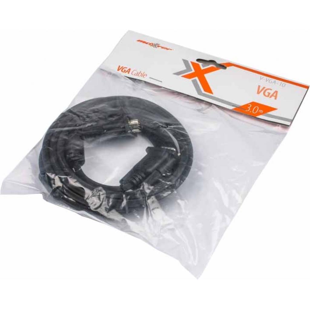 Кабель мультимедійний VGA 3.0m Maxxter (V-VGA-10) - зображення 2