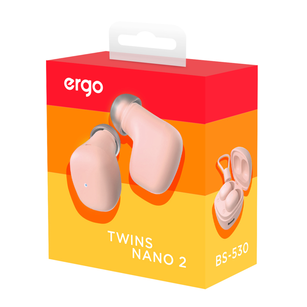 Навушники Ergo BS-530 Twins Nano 2 Pink (BS-530P) - зображення 5