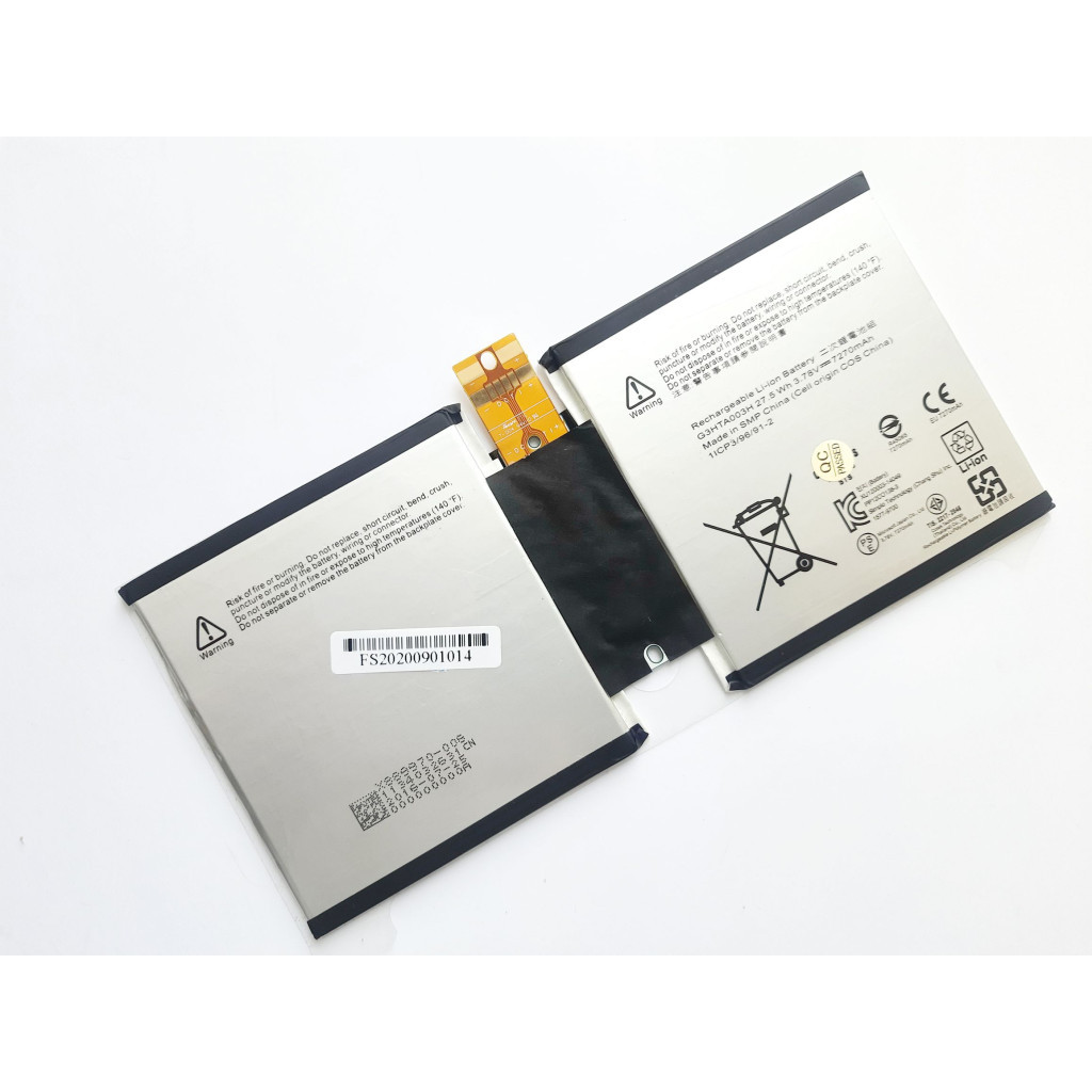 Акумулятор до ноутбука Microsoft Surface 3 (Model 1645) G3HTA003H, 7270mAh (27.5Wh), 2cell, 3 (A47513) - изображение 2