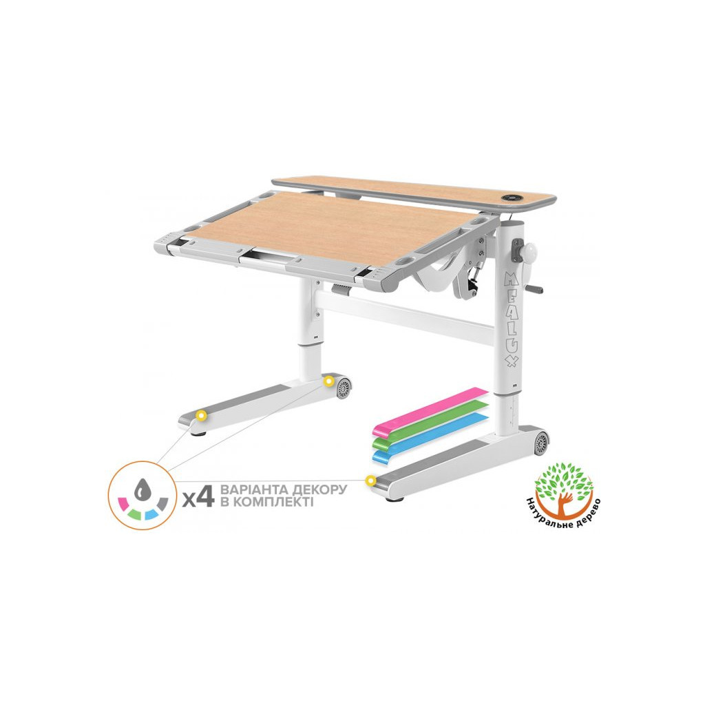 Парта Mealux Ergowood L Multicolor MG Energy (BD-810 MG/MC Energy) - зображення 2
