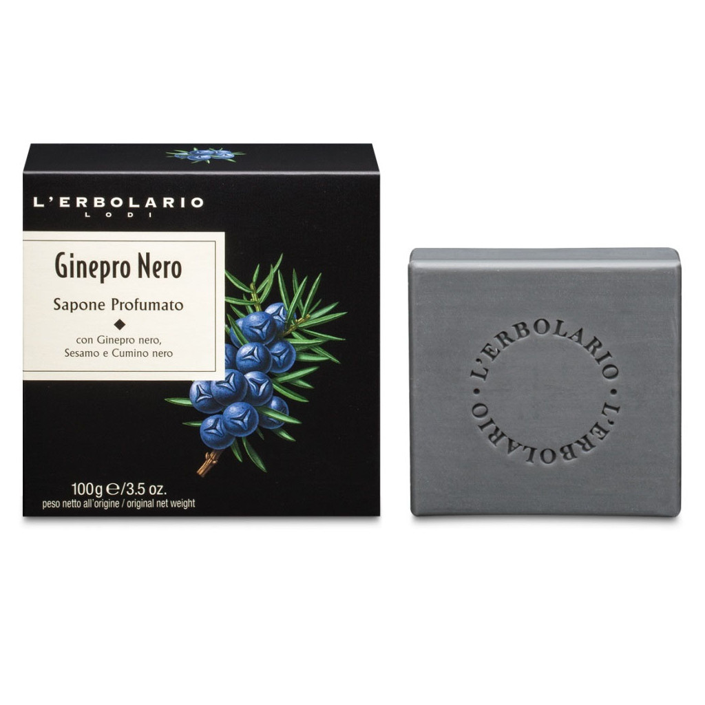Тверде мило L'Erbolario Чорний Ялівець 100 г (2214010007845) - зображення 1