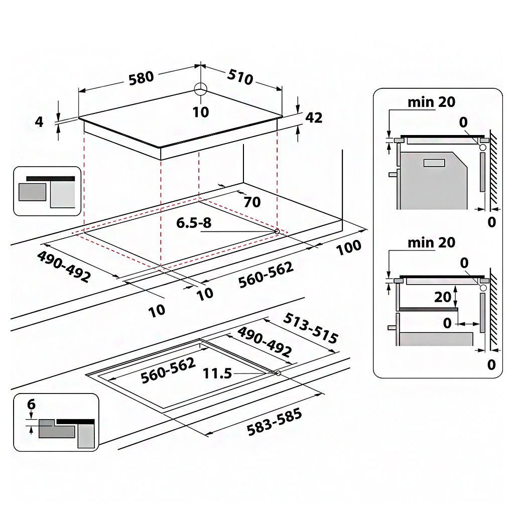 Варочна поверхня Indesit RI 161 C (RI161C) - изображение 9
