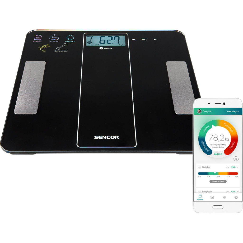 Ваги підлогові Sencor SBS8000BK - зображення 4