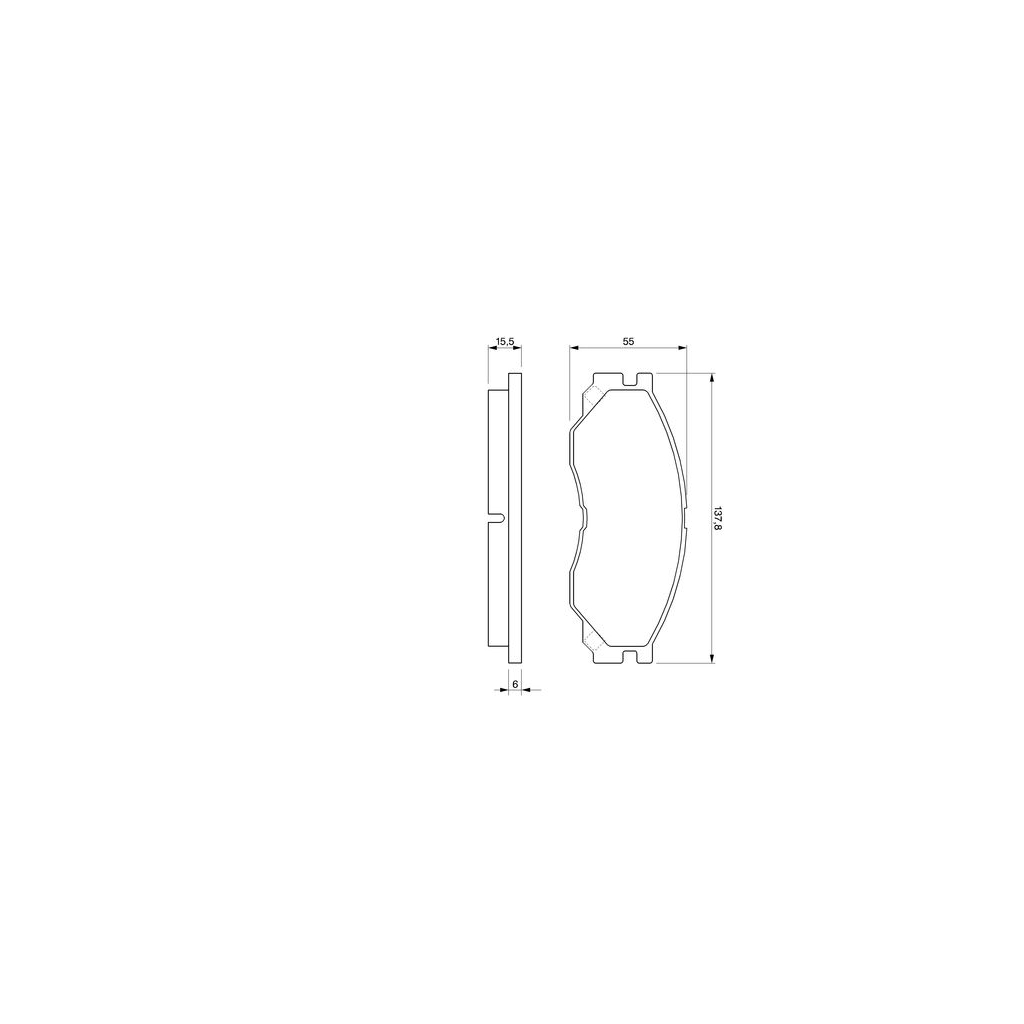 Гальмівні колодки Bosch 0 986 424 572 - зображення 2