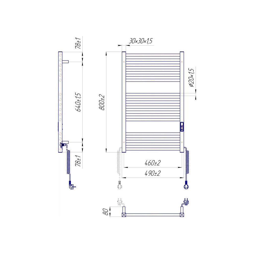 Сушарка для рушників MARIO Гера-I (2.2.1802.03.P) - зображення 3