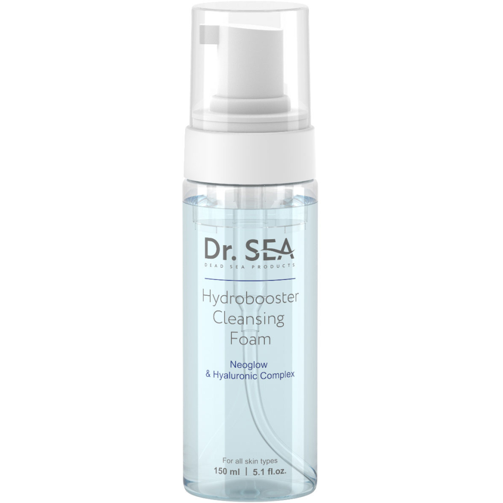 Пінка для вмивання Dr. Sea Hydrobooster Cleansing Foam З комплексом NeoGlow та гіалуроном 150 мл (7293720020844) - зображення 1