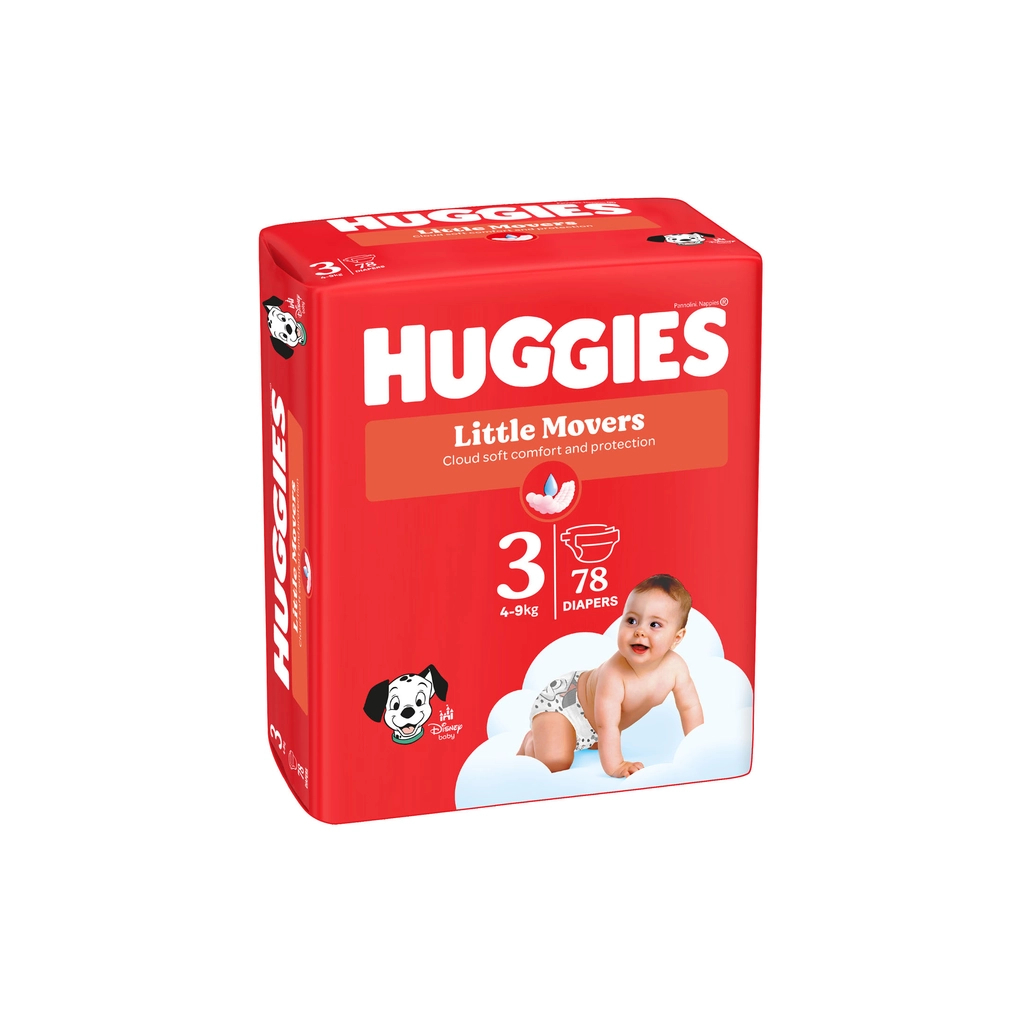 Підгузки Huggies Little Movers 3 (5-9 кг) Mega 78 шт (5029053548760) - изображение 2