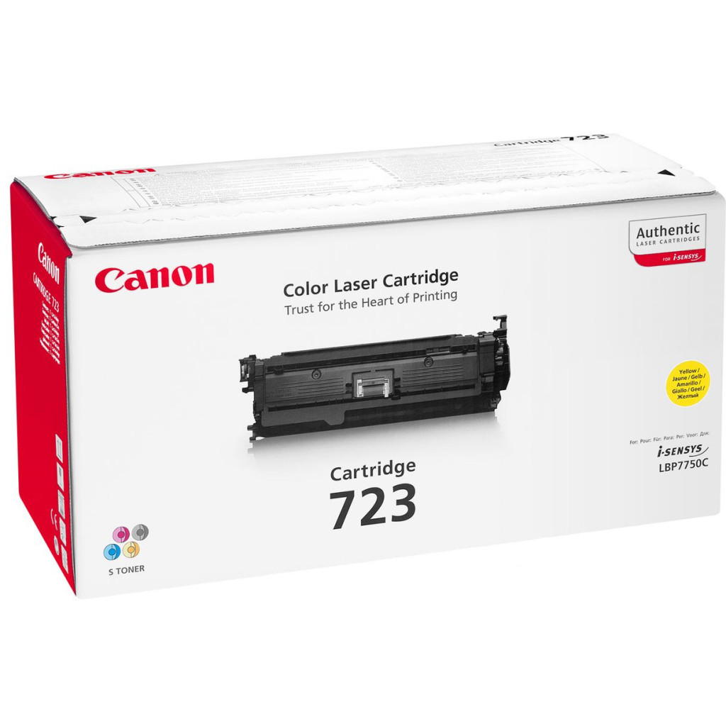 Картридж Canon 723 для LBP7750/LBP7750Cdn yellow (2641B002) - изображение 1